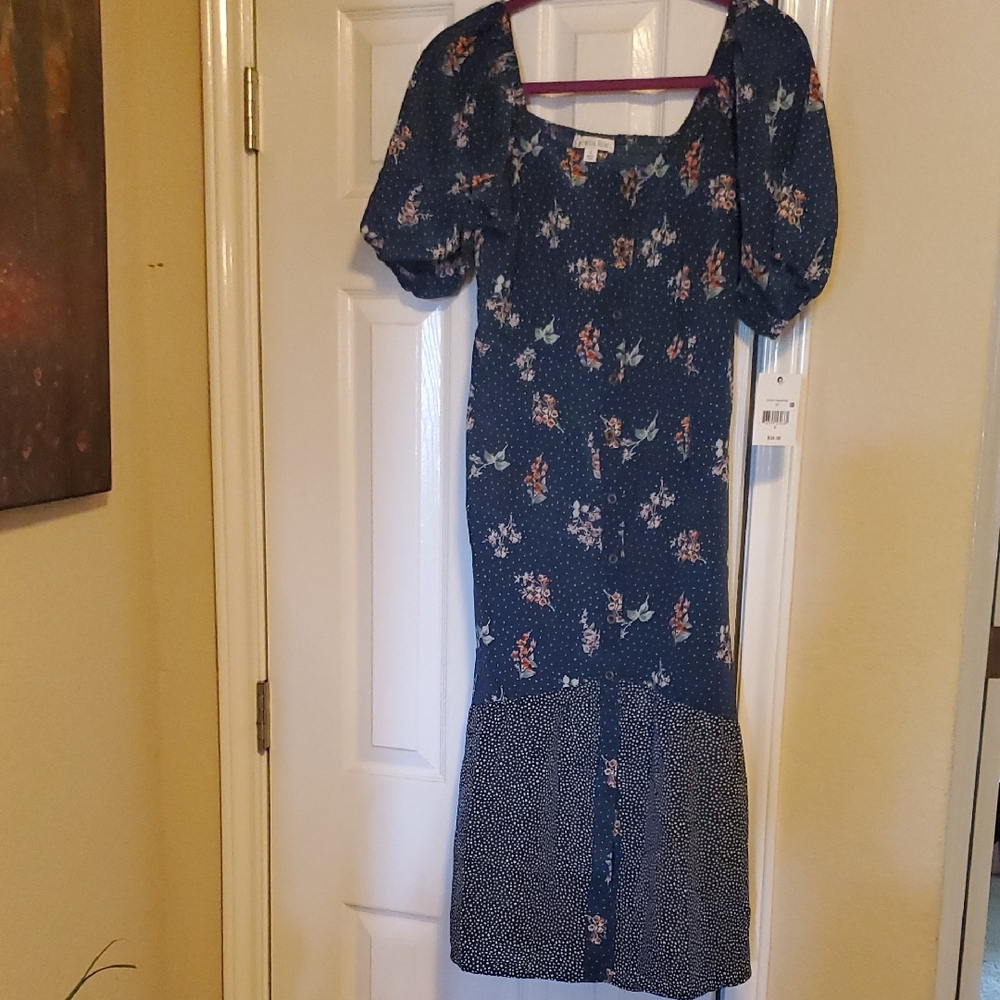 Floral Blue Dress